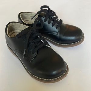 FootMates Black Leather Willy Oxford Toddler -sz 9